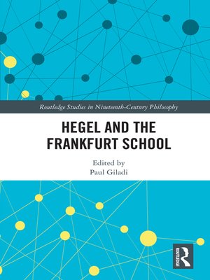 cover image of Hegel and the Frankfurt School